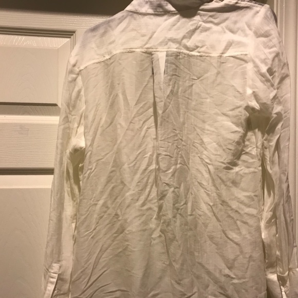 Express White Blouse Unquiet Fabric with Tags Button-down - Picture 7 of 10